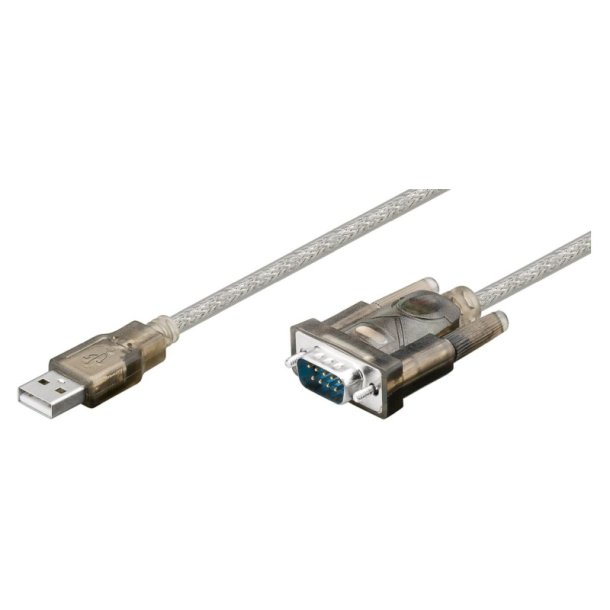 MicroConnect - USB Adapters - USB2.0 - Serial DB9 M-M - 1,5m - with Prolific chipset