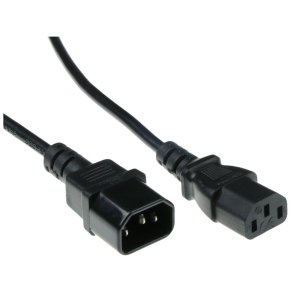 MicroConnect Power Cord C13 F - C14 M 0.6m IEC 60320 C13 - IEC 60320 C14
