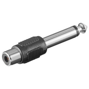 MicroConnect kabel adapter - 6.3mm - RCA M-F - Mono