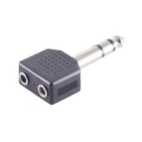 MicroConnect kabel adapter - 6.3mm - 2X3.5mm M-F - Stereo