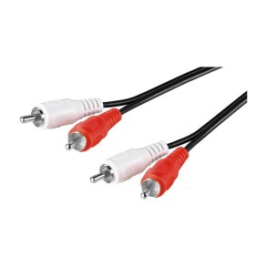 MicroConnect Stereo RCA kabel - 2.5 meter - 2 x RCA han - to 2 x RCA han