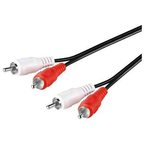 MicroConnect Stereo RCA kabel - 0.5 meter - 2 x RCA han - to 2 x RCA han