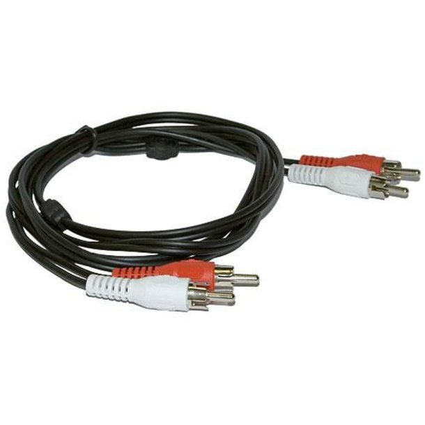 MicroConnect Stereo RCA kabel - 2 x RCA 2.5m - 2 x RCA to 2 x RCA han-han - Shielded, Copper