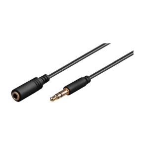MicroConnect Headphone & AUX kabel - 1m - extension - 3.5 mm Minijack han-hun