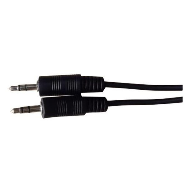 MicroConnect 3.5mm (3-pin, stereo) - Minijack kabel 3.5mm - kabel han-han 90&deg;
