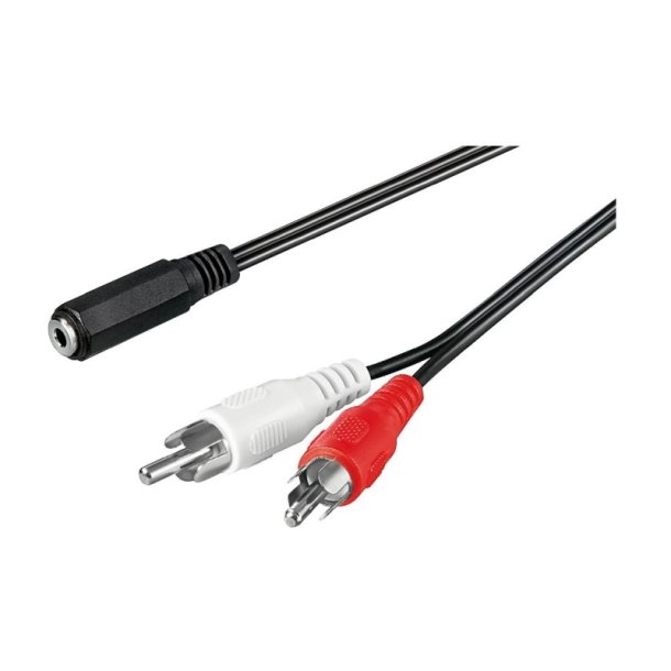 MicroConnect Audio Adapter kabel - 1,5 meter - 3.5 mm to - RCA han