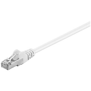MicroConnect - F/UTP CAT5e 0.25m White PVC - Outer Shield : Foil screening - 4x2xAWG 26 CCA