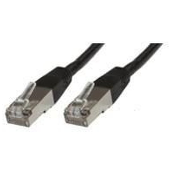 MicroConnect - F/UTP CAT5e 10m Black PVC - Outer Shield : Foil screening - 4x2xAWG 26 CCA