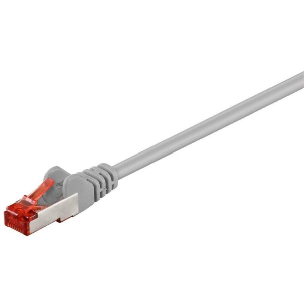 MicroConnect - F/UTP CAT6 0.25m Grey PVC - Outer Shield : Foil screening - 4x2xAWG 27 CCA