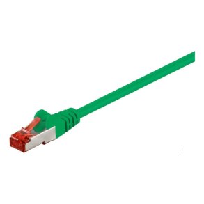 MicroConnect - F/UTP CAT6 0.5m Green PVC - Outer Shield : Foil screening - 4x2xAWG 27 CCA