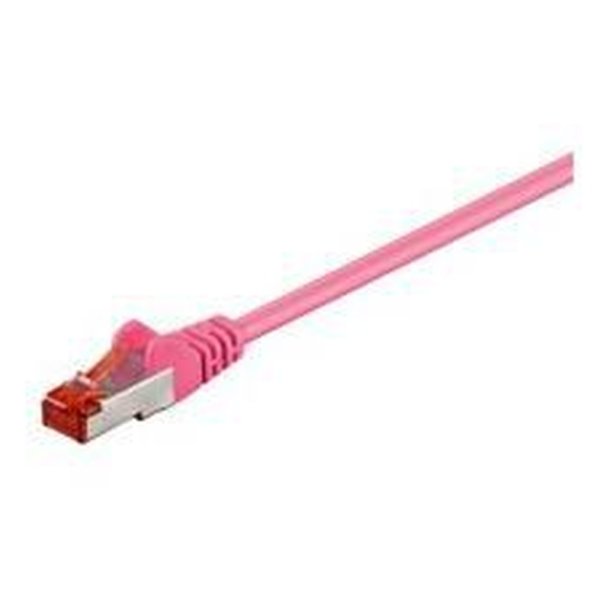 MicroConnect - F/UTP CAT6 1.5m Pink PVC - Outer Shield : Foil screening - 4x2xAWG 27 CCA