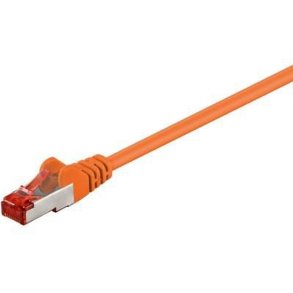MicroConnect - F/UTP CAT6 10m Orange PVC - Outer Shield : Foil screening - 4x2xAWG 27 CCA