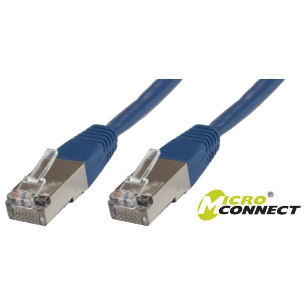 MicroConnect - F/UTP CAT6 15m Blue PVC - Outer Shield : Foil screening - 4x2xAWG 27 CCA