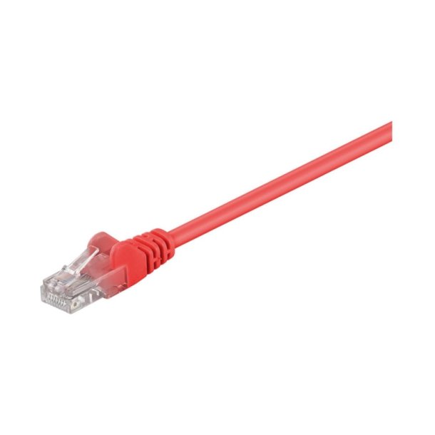 MicroConnect - U/UTP CAT5e 1M Red PVC Unshielded netw�rkskabel - PVC 4x2xAWG 26 CCA