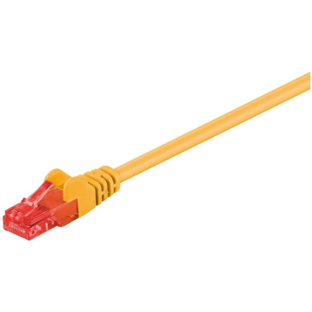 MicroConnect - U/UTP CAT6 1M Yellow PVC Unshielded netw�rkskabel - PVC 4x2xAWG 26 CCA
