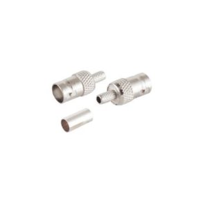 MicroConnect - Coaxial Connectors - BNC crimp plug for RG58 - with gold pin