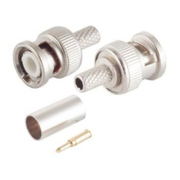 MicroConnect - Coaxial Connectors - BNC crimp plug for RG59 - with gold pin