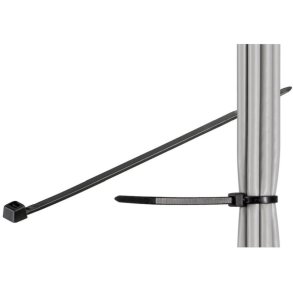 MicroConnect Kabelbinder 100 stk. sort 203 mm - X 2,5 mm 200 mm X 2,5 mm - UV 