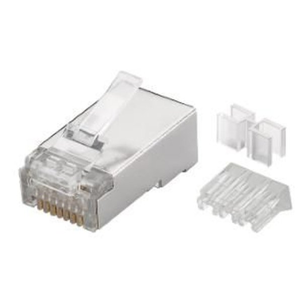 MicroConnect Modul�rt stik RJ45 Cat6a - FTP 100 stk. 