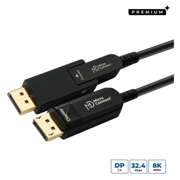MicroConnect DisplayPort kabel - Premium Optic Mini DP-DP - Cable8K60Hz70m Mini DP+DP 