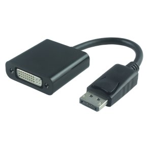 MicroConnect DisplayPort Adapter - Displayport v1.2 til DVI M-F - DVI-I 24+5, Dual link 0.15m 