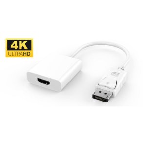 MicroConnect HDMI Adapter Active Displayport Adapter 1.2 DP male to HDMI female, White,