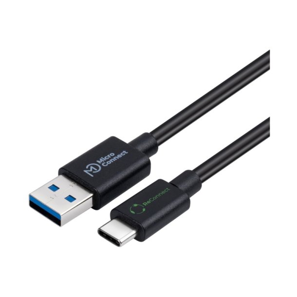 MicroConnect USB kabel - ReConnect (GRS) USB-C to - USB-A 3.2 Gen 1 cable - 0.25m 