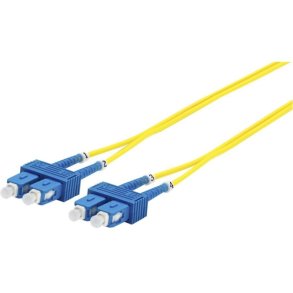 MicroConnect Fiber Patch kabel - SC/UPC-SC/UPC 0.5m OS2 SM Duplex LSZH OD: 2mm - 0.3db gul