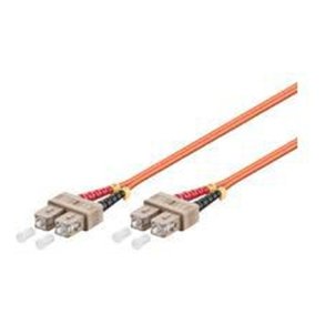 MicroConnect Fiber Patch kabel - SC/UPC-SC/UPC 1m OM2 MM Duplex LSZH OD: 2mm - 0.3dB Orange