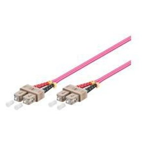 MicroConnect Fiber Patch kabel - SC/UPC-SC/UPC 1m OM4 MM Duplex LSZH OD: 2mm - 0.3dB lilla