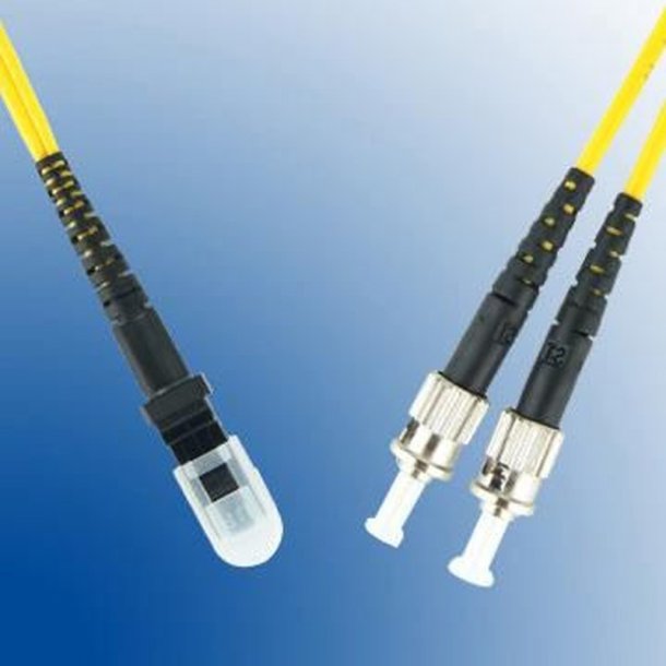 MicroConnect Fiber Patch kabel - MTRJ/UPC-ST/UPC 20m OS2 SM Duplex LSZH OD: 2mm - 0.3db gul