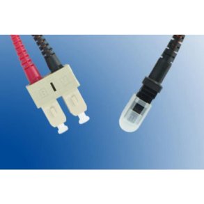 MicroConnect Fiber Patch kabel - MTRJ/UPC-SC/UPC 5m OM4 MM Duplex LSZH OD: 2mm - 0.3dB lilla