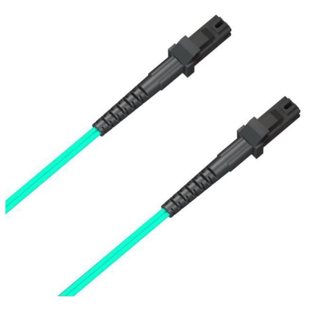 MicroConnect Fiber Patch kabel - MTRJ/UPC-MTRJ/UPC 0.5m OM3 MM Duplex OM3 - OD: 2mm - 0.3dB Aqua