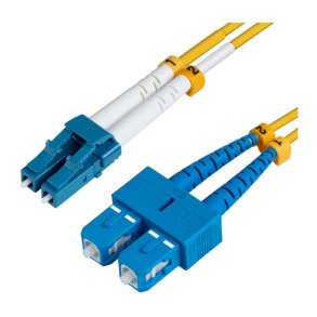 MicroConnect Fiber Patch kabel - LC/UPC-SC/UPC 40m OS2 Singlemode Duplex LSZH gul