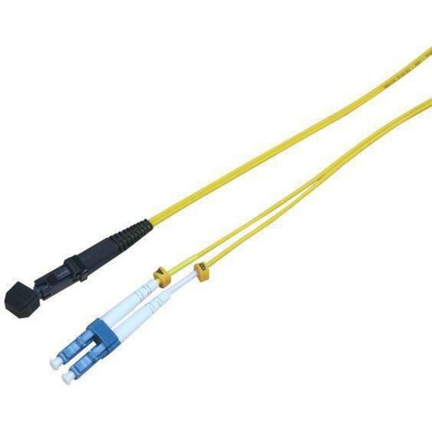 MicroConnect Fiber Patch kabel - LC/UPC-MTRJ/UPC 15m OS2 SM Duplex LSZH OD: 2mm - 0.3db gul