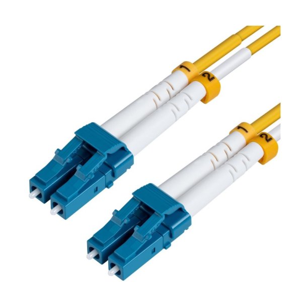 MicroConnect Fiber Patch kabel - LC/UPC-LC/UPC 4m OS2 SM Duplex LSZH OD: 2mm - 0.3db gul
