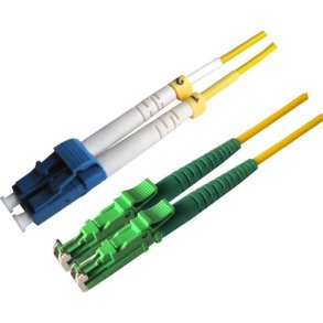 MicroConnect Fiber Patch kabel - LC/UPC-E2000/APC 25m OS2 DUPLEX - Single mode tight buffer