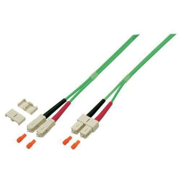 MicroConnect Fiber Patch kabel - SC/UPC-SC/UPC 7m OM5 MM Duplex LSZH OD: 2mm - 0.2dB Lime gr�n