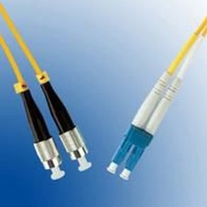 MicroConnect FC/UPC-LC/UPC 2m OS2 Singlemode Duplex LSZH gul