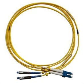 MicroConnect Optical Fibre kabel - LC-MU - Duplex - (gul) - 2m 