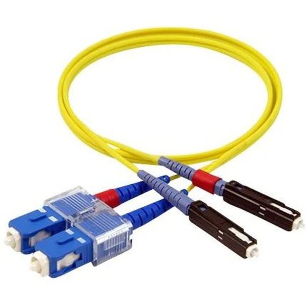 MicroConnect Optical Fibre kabel - MU-SC - Duplex - (gul) - 3m 
