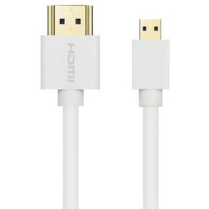 MicroConnect HDMI to micro HDMI Cable Slim 1,5m, White 