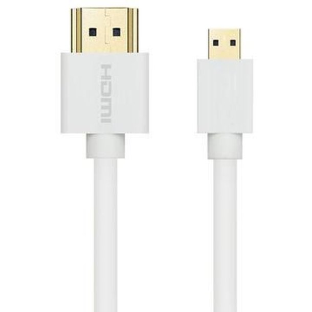 MicroConnect HDMI to micro HDMI Cable Slim 1,5m, White 