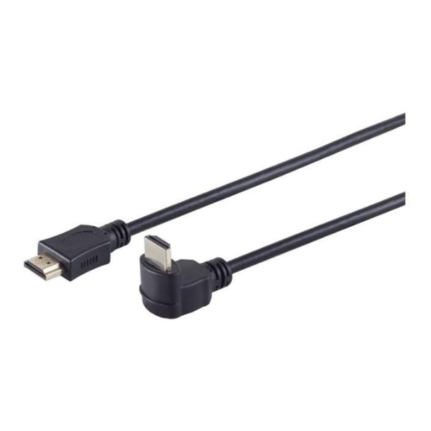 MicroConnect HDMI High Speed cable, 1m A-plug, 270&deg; rotated