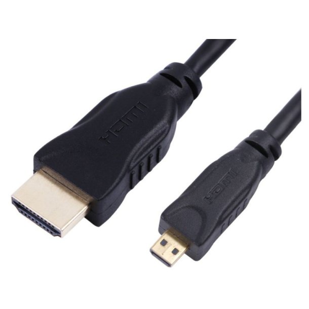 MicroConnect 4K HDMI A-D cable, 1m Gold plated connector with 