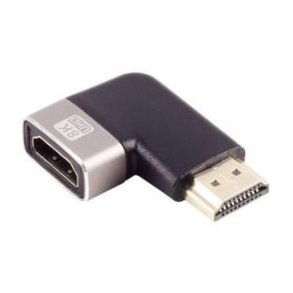 MicroConnect kabel adapter - HDMI 8k 90&deg; left angeled F-M - 8K 60Hz / 4K 120Hz 