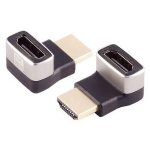 MicroConnect kabel adapter - HDMI 8k 90&deg; angeled up F-M 8K - 60Hz / 4K 120Hz 