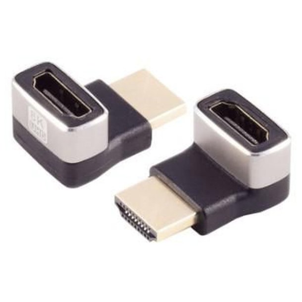 MicroConnect kabel adapter - HDMI 8k 90&deg; angeled up F-M 8K - 60Hz / 4K 120Hz 
