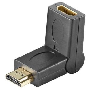 MicroConnect kabel adapter - HDMI angled 180&deg; M/F - 180&deg; free rotatable