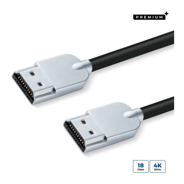 MicroConnect Premium 4K HDMI Cable Super Slim 0.5m 